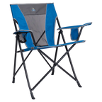 Lightweight Messenger Comfort Quad Chair - Choice 989 - Ultra-Lightweight Telescoping PackSeat Travel Stool - Heathered Royal