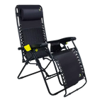 Reclining Beach Freeform Zero Gravity Lounger Bundle - Choice 507 - Multi-Position Outdoor Beach Chair with Pillow Detail