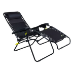 Reclining Beach Freeform Zero Gravity Lounger Bundle - Choice 507 - Multi-Position Outdoor Beach Chair with Pillow Detail