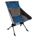 Luxury Camp ComPack Rocker - Choice 980 - Freestyle Rocker Portable Outdoor Folding Chair - Heathered Royal