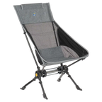 Luxury Camp ComPack Rocker - Choice 980 - Freestyle Rocker Portable Outdoor Folding Chair - Heathered Pewter