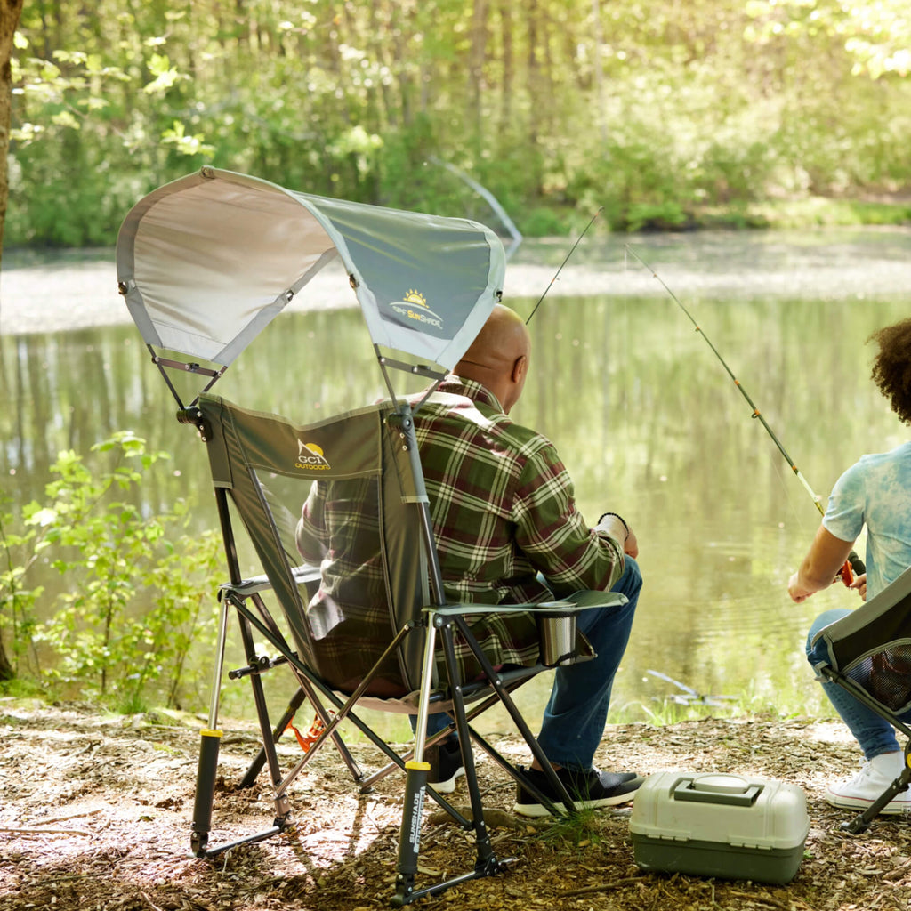 Smooth Motion SunShade Rocker - Choice 550 - RoadTrip Rocker Smooth Motion Camp Chair Detail