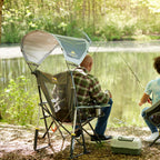 Smooth Motion SunShade Rocker - Choice 550 - RoadTrip Rocker Smooth Motion Camp Chair Detail