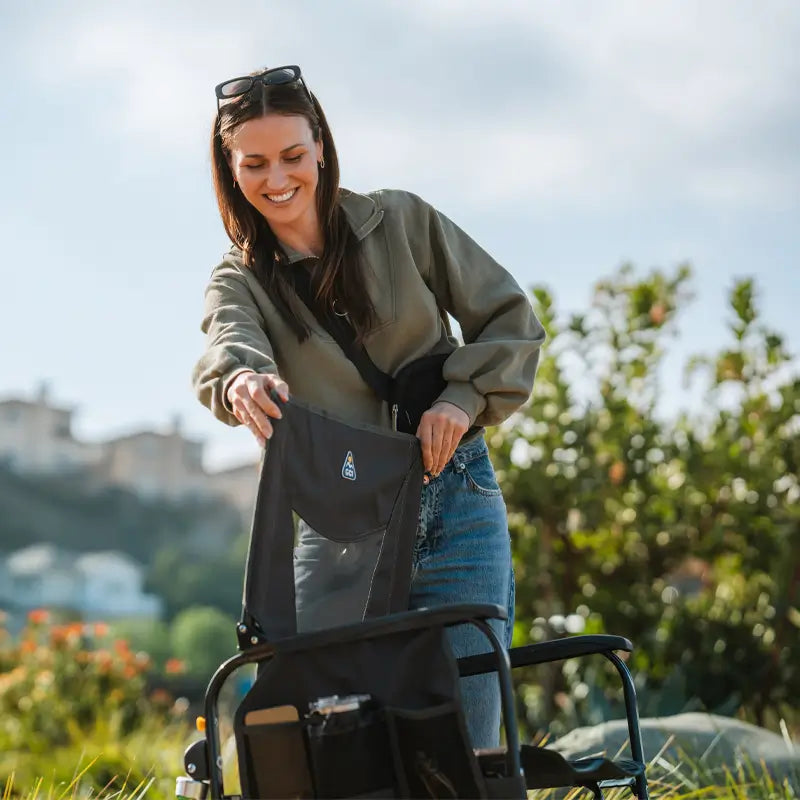 Heavy-Duty Freestyle Adjustable Rocker - Choice 573 - Freestyle Rocker Portable Outdoor Folding Chair Detail