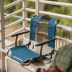 Ergonomic Back-Support Big Comfort Stadium Chair with Armrests - Choice 465 - Bleacher-Friendly Stadium Chair with Back Support Detail