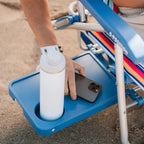 Rust-Resistant Aluminum Big Surf with Slide Table - Choice 334 - Portable Heavy-Duty Low Boy Chair for Ocean Side Detail