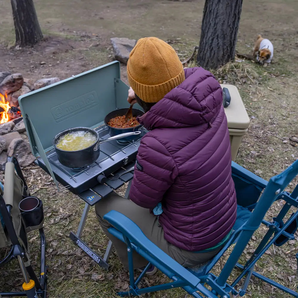 Premium All-Weather BreezeRocker - Choice 504 - Patented Spring-Action Rocking Chair for Camping Detail