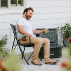 Lightweight Messenger Comfort Quad Chair - Choice 989 - Ultra-Lightweight Telescoping PackSeat Travel Stool Detail