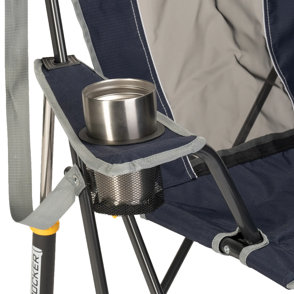 Smooth Motion Comfort Pro Rocker - Choice 375 - Patented Spring-Action Rocking Chair for Camping Detail