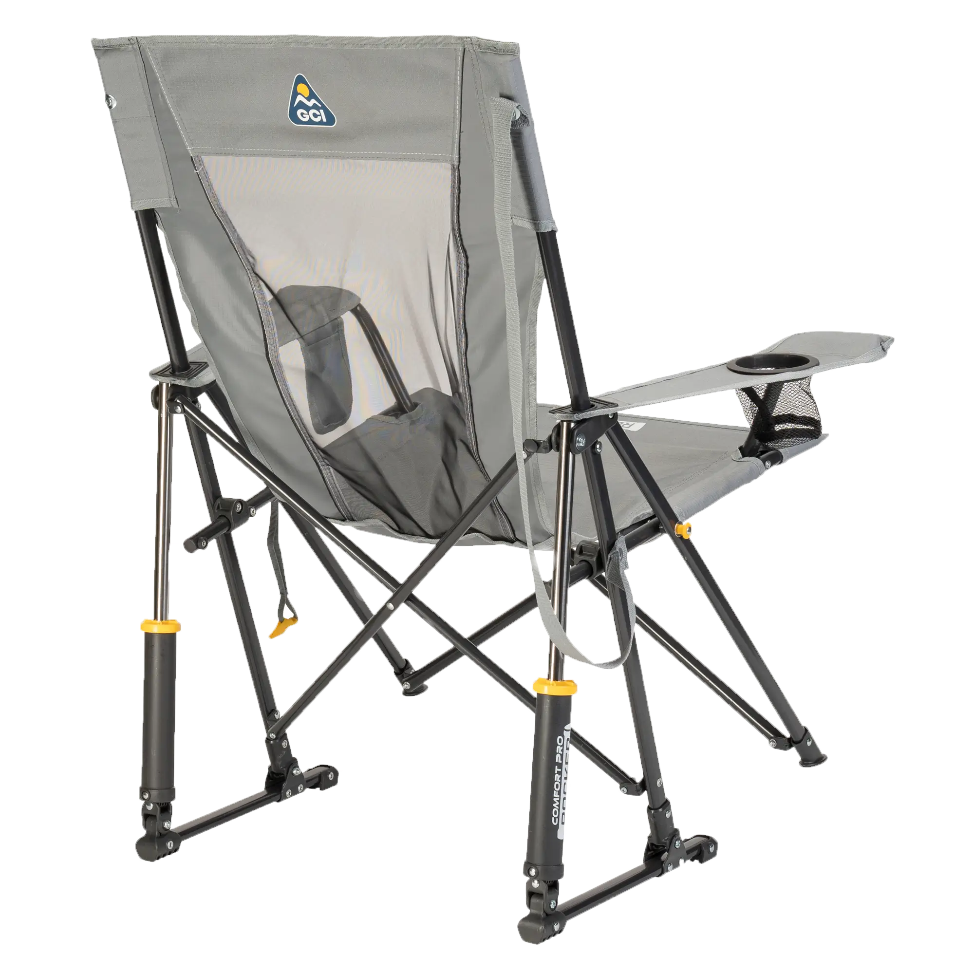 Smooth Motion Comfort Pro Rocker - Choice 375 - Patented Spring-Action Rocking Chair for Camping Detail