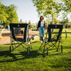Smooth Motion Comfort Pro Rocker - Choice 375 - Patented Spring-Action Rocking Chair for Camping Detail