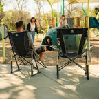 Smooth Motion Comfort Pro Rocker - Choice 375 - Patented Spring-Action Rocking Chair for Camping Detail