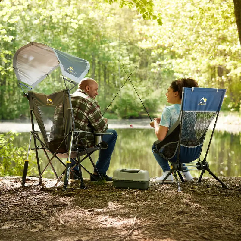 Luxury Camp ComPack Rocker - Choice 980 - Freestyle Rocker Portable Outdoor Folding Chair Detail
