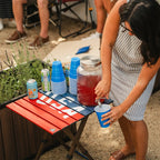 Heavy-Duty Grilling Compact Camp Table 20 - USA Anniversary Deluxe - Choice 757 - Portable Camping Table with Heat-Resistant Countertop Detail