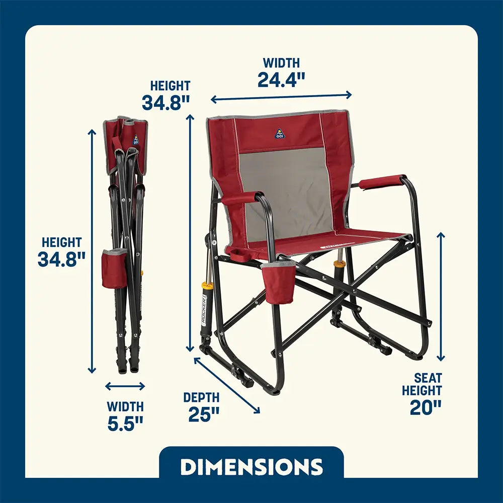 Heavy-Duty Freestyle Freestyle Rocker - Choice 711 - Freestyle Rocker Portable Outdoor Folding Chair Detail