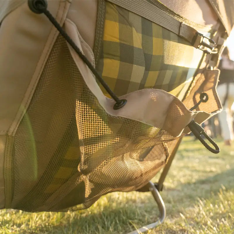 Reclining Beach Everywhere Chair 2 - Choice 656 - Low-Profile Reclining Beach Chair with Backpack Straps Detail