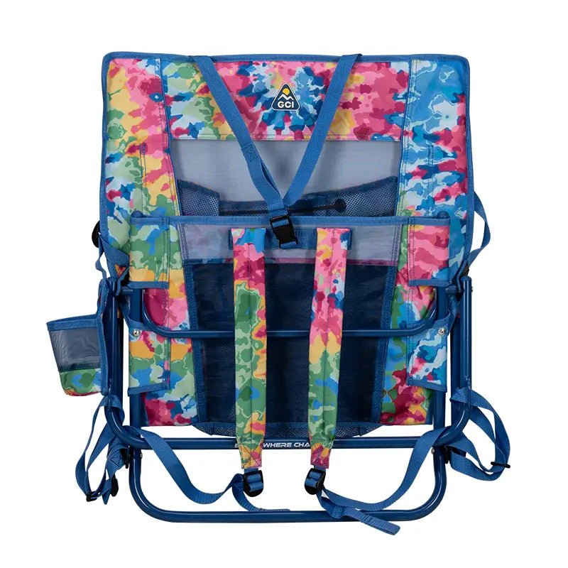 Reclining Beach Everywhere Chair 2 - Choice 656 - Low-Profile Reclining Beach Chair with Backpack Straps Detail