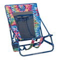 Reclining Beach Everywhere Chair 2 - Choice 656 - Low-Profile Reclining Beach Chair with Backpack Straps - Tie Dye