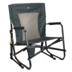 Patented Spring-Action FirePit Rocker - Choice 737 - Heavy-Duty Kickback Rocker with Beverage Holder - Hunter Topo
