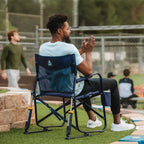 Luxury Camp Freestyle Rocker Elite - Choice 460 - Patented Spring-Action Rocking Chair for Camping Detail