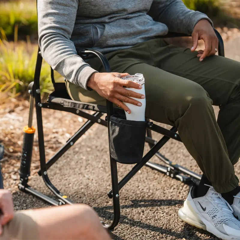 Luxury Camp Freestyle Rocker Elite - Choice 460 - Patented Spring-Action Rocking Chair for Camping Detail