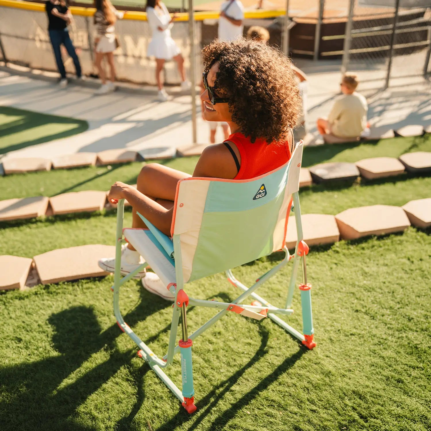 Heavy-Duty Freestyle Freestyle Rocker - Choice 711 - Freestyle Rocker Portable Outdoor Folding Chair Detail