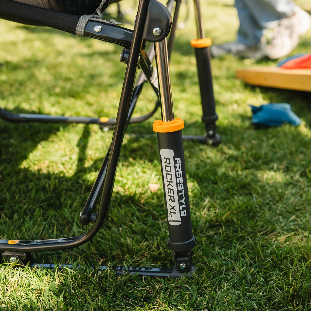 Premium All-Weather Freestyle Rocker XL - Choice 552 - Patented Spring-Action Rocking Chair for Camping Detail
