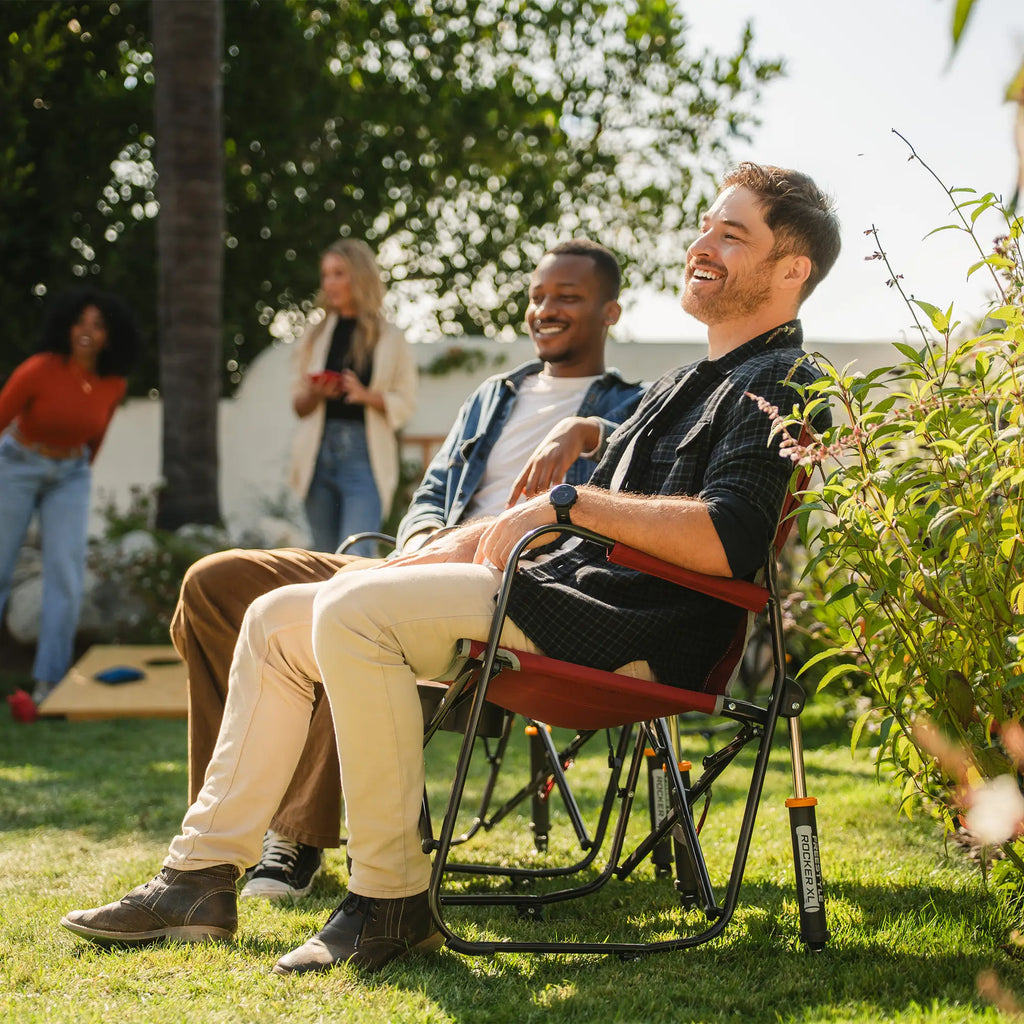 Smooth Motion Freestyle Rocker XL with Side Table - Choice 836 - RoadTrip Rocker Smooth Motion Camp Chair Detail