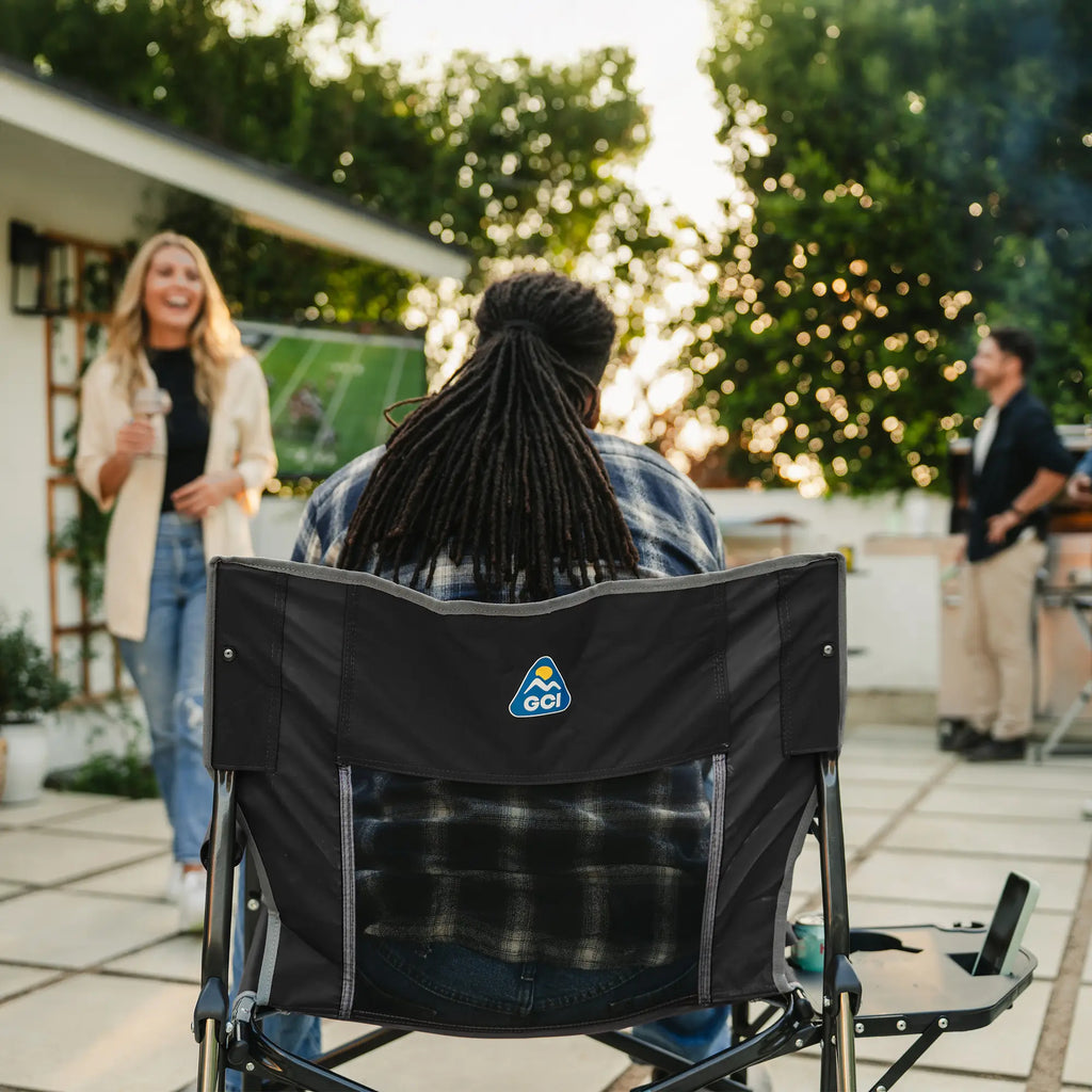 Smooth Motion Freestyle Rocker XL with Side Table - Choice 836 - RoadTrip Rocker Smooth Motion Camp Chair Detail