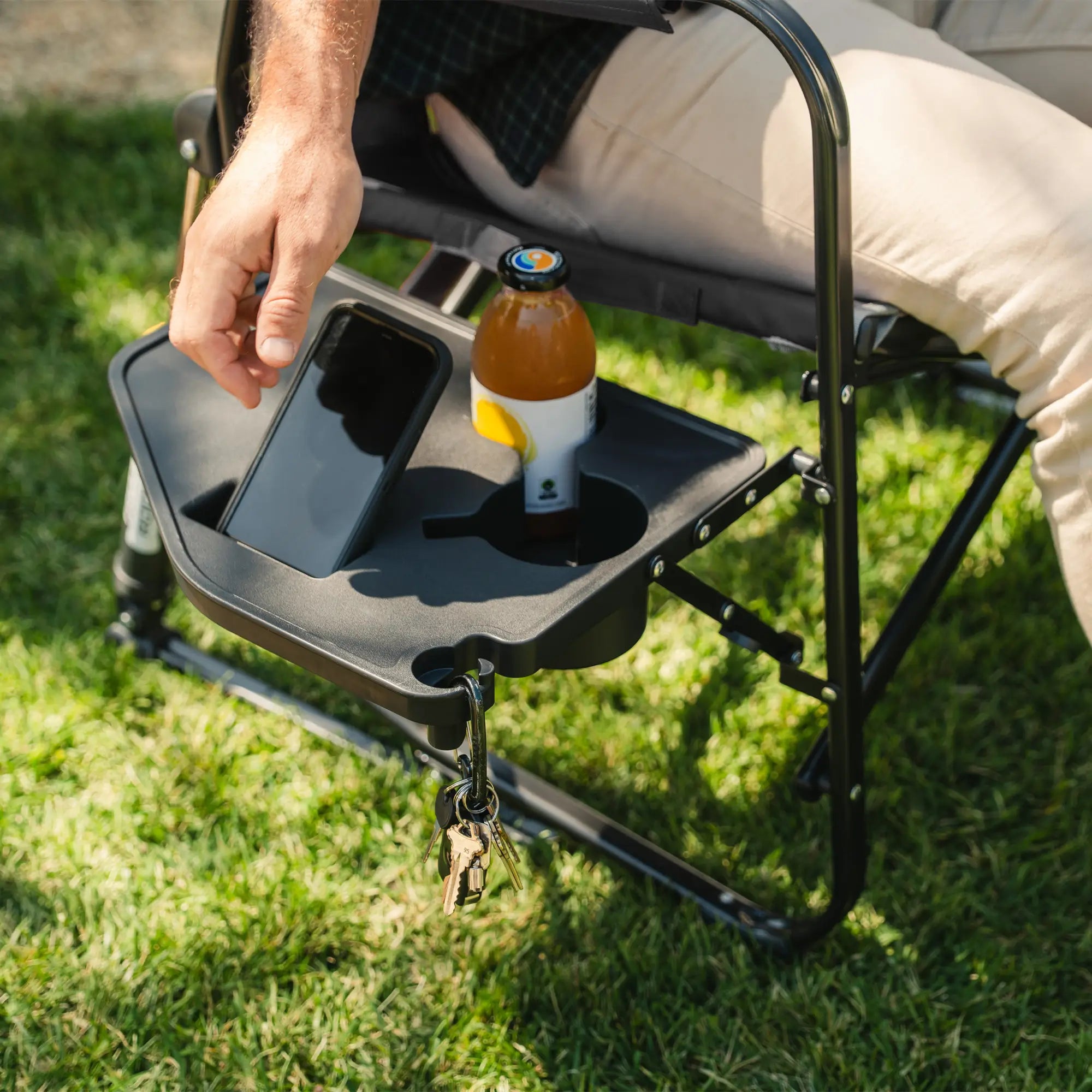 Smooth Motion Freestyle Rocker XL with Side Table - Choice 836 - RoadTrip Rocker Smooth Motion Camp Chair Detail