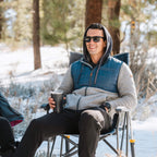 Patented Spring-Action RoadTrip Rocker - Choice 855 - Heavy-Duty Kickback Rocker with Beverage Holder Detail