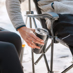 Patented Spring-Action RoadTrip Rocker - Choice 855 - Heavy-Duty Kickback Rocker with Beverage Holder Detail