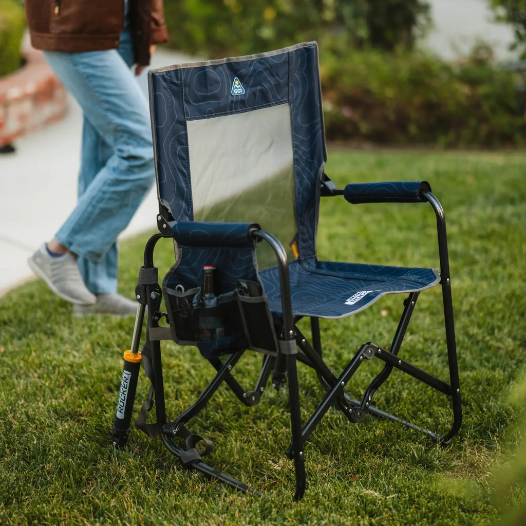 Smooth Motion Stowaway Rocker - Choice 794 - Freestyle Rocker Portable Outdoor Folding Chair Detail