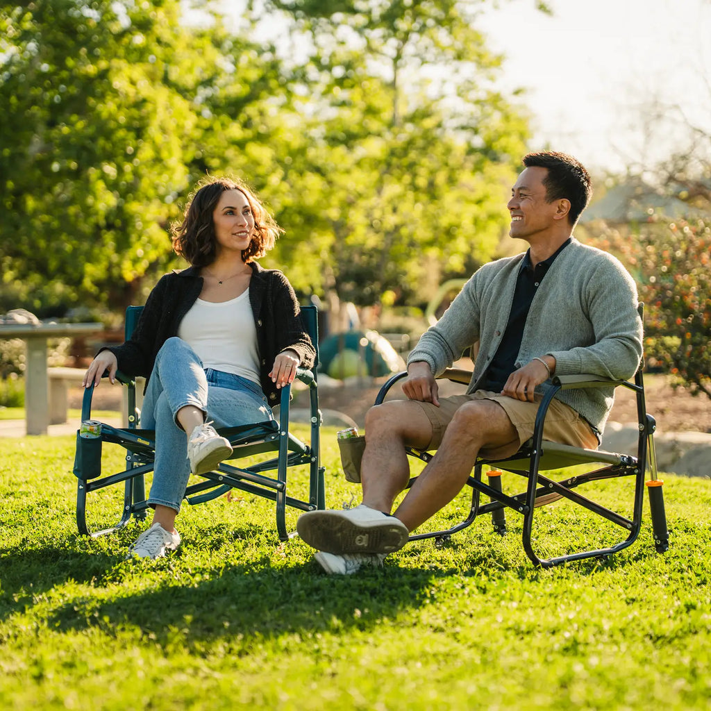 Heavy-Duty Freestyle Grab & Go Rocker - Choice 551 - Patented Spring-Action Rocking Chair for Camping Detail
