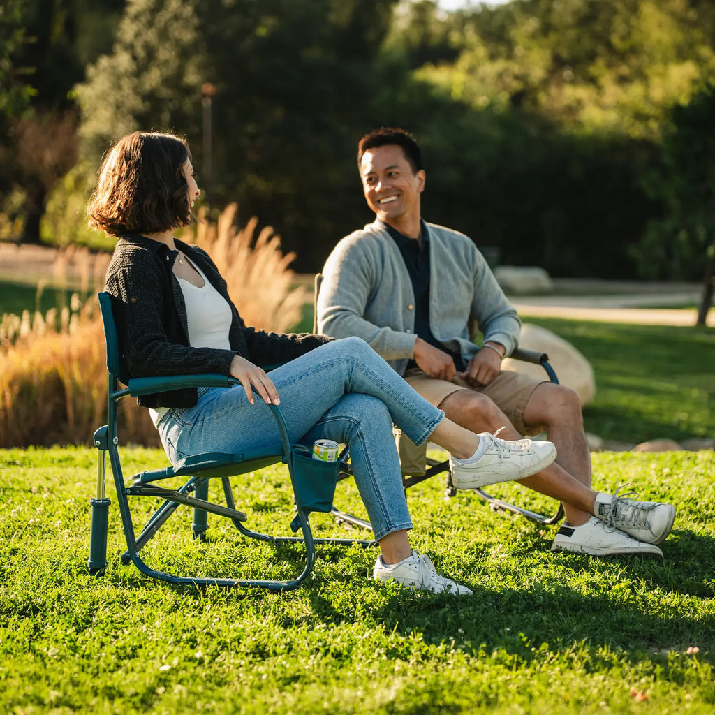 Heavy-Duty Freestyle Grab & Go Rocker - Choice 551 - Patented Spring-Action Rocking Chair for Camping Detail