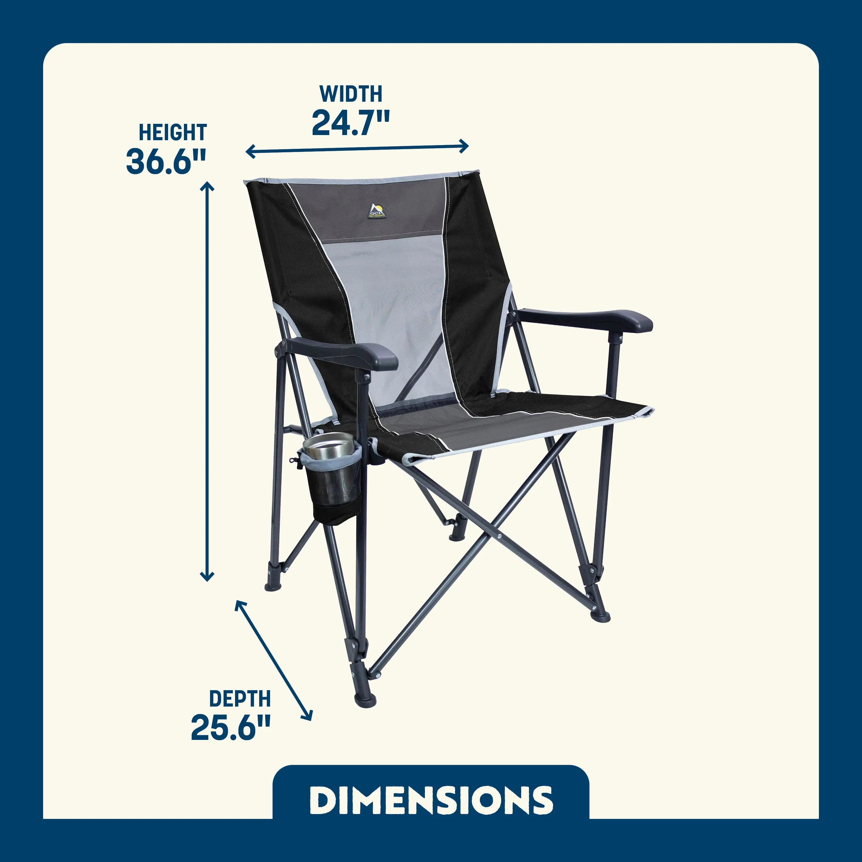 Micro-Folding Eazy Chair - Choice 976 - Space-Saving Micro-Folding Chair for Backpacking Detail