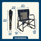 Heavy-Duty Freestyle Freestyle Rocker - Choice 711 - Freestyle Rocker Portable Outdoor Folding Chair Detail