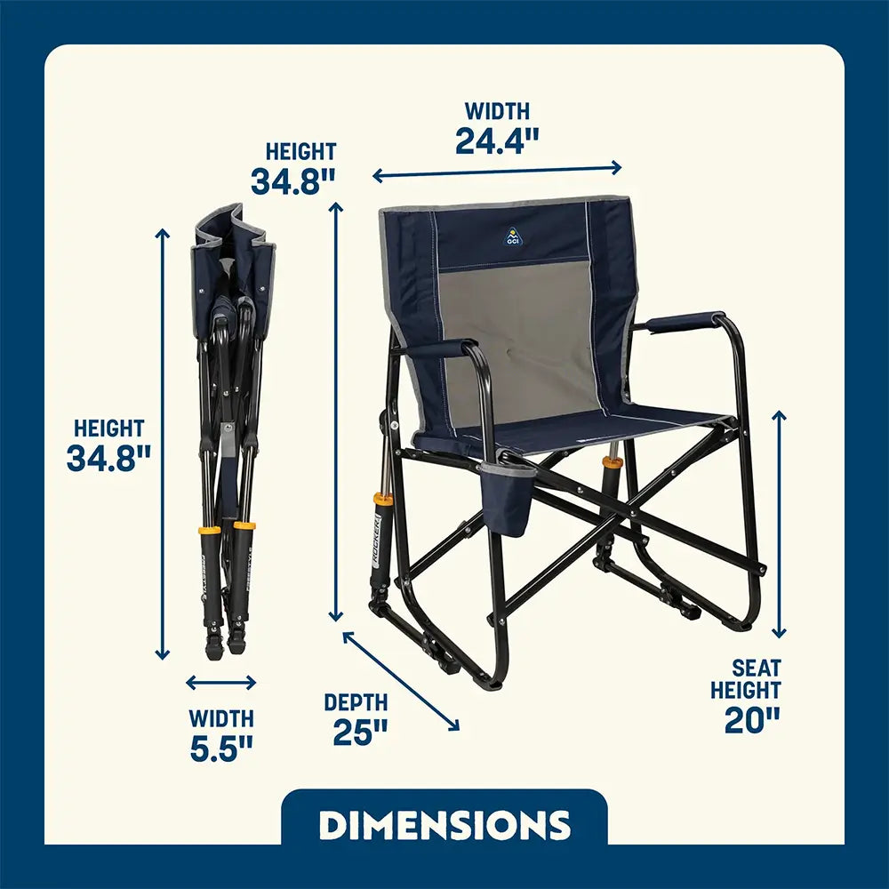 Heavy-Duty Freestyle Freestyle Rocker - Choice 711 - Freestyle Rocker Portable Outdoor Folding Chair Detail