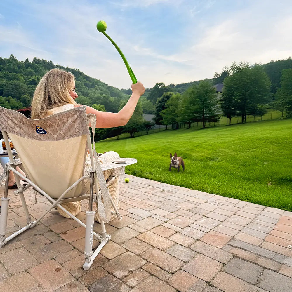 Luxury Camp Kickback Rocker - Choice 345 - Heavy-Duty Kickback Rocker with Beverage Holder Detail