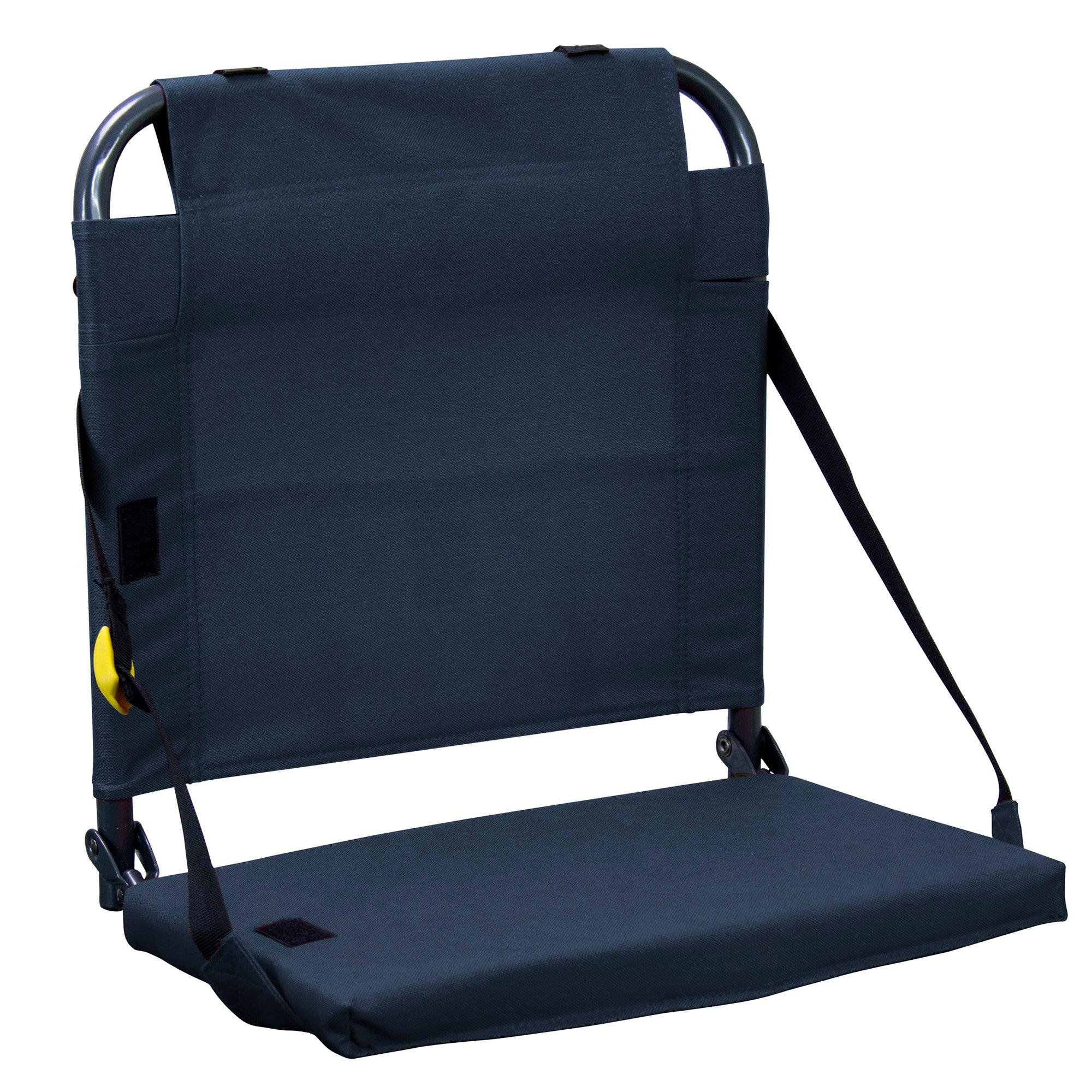 Ergonomic Back-Support BleacherBack - Choice 696 - Ergonomic Portable Stadium Seat for Sports Events - Navy