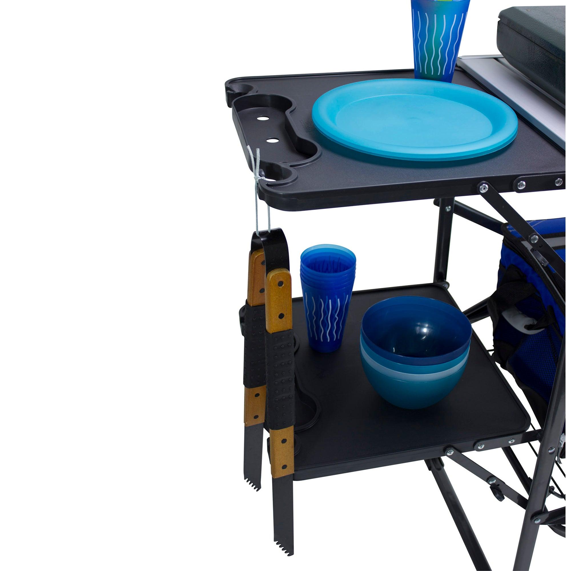 Heat-Resistant Tool Slim-Fold Cook Station - Choice 575 - Multi-Purpose Outdoor Culinary Cooking Set Detail