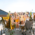 Smooth Motion College Comfort Pro Rocker - Iowa Hawkeyes - Choice 249 - RoadTrip Rocker Smooth Motion Camp Chair Detail