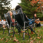 Patented Spring-Action RoadTrip Rocker - Choice 855 - Heavy-Duty Kickback Rocker with Beverage Holder Detail