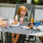 Portable Staging Slim-Fold Table - Choice 196 - Portable Camping Table with Heat-Resistant Countertop Detail