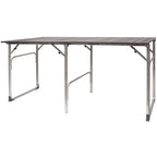Portable Staging Slim-Fold Table - Choice 196 - Portable Camping Table with Heat-Resistant Countertop - Default Title