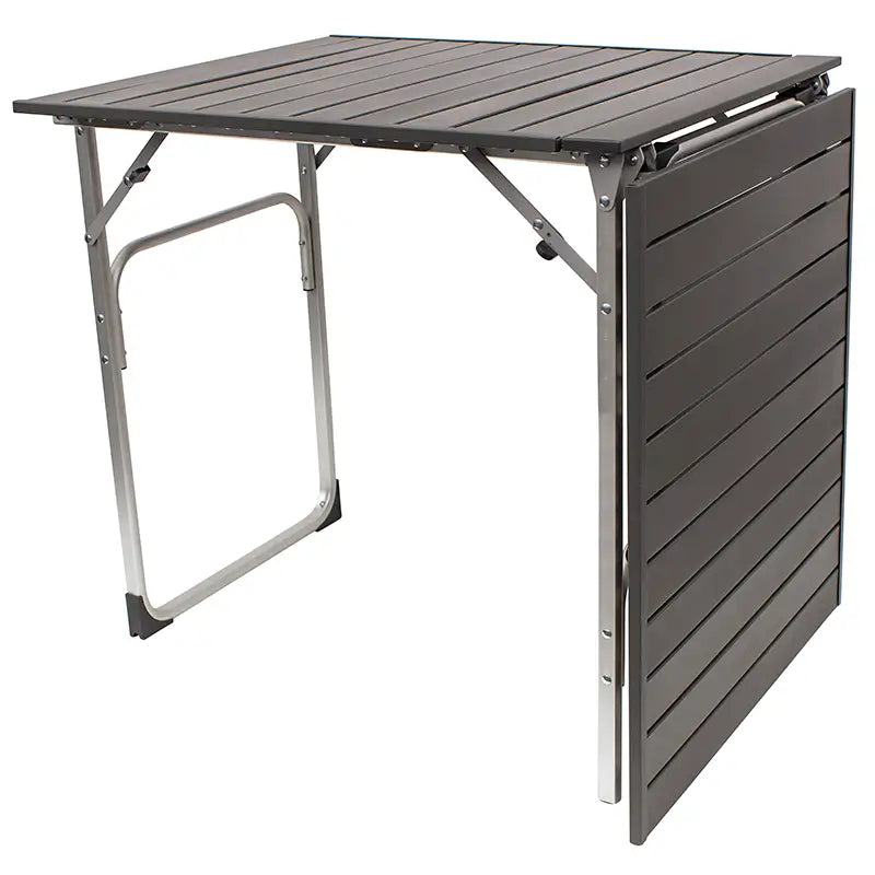 Portable Staging Slim-Fold Table - Choice 196 - Portable Camping Table with Heat-Resistant Countertop Detail