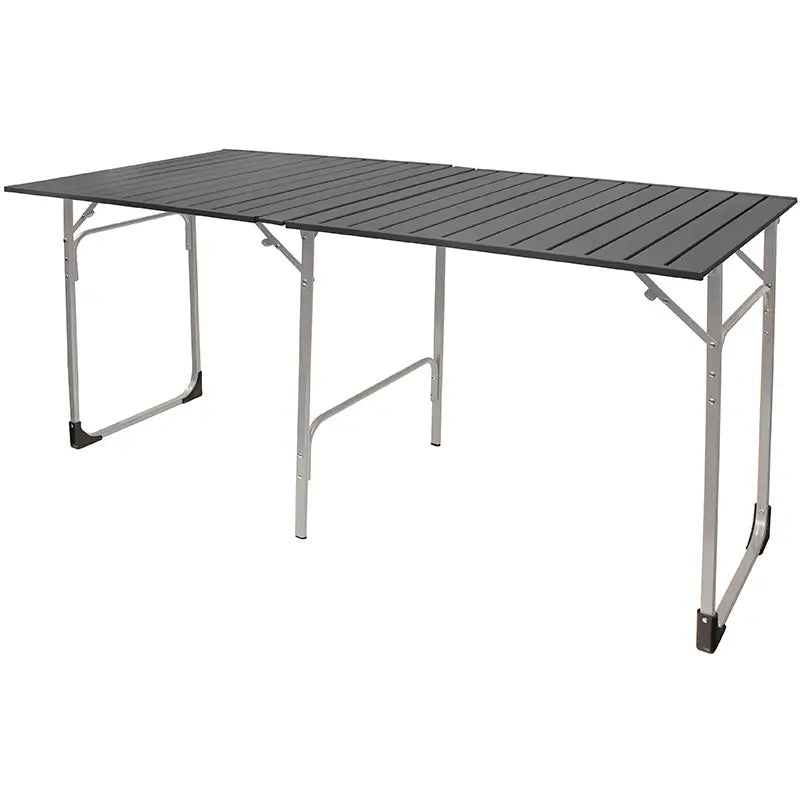 Heat-Resistant Slim-Fold Table XL - Choice 651 - Slim-Fold Outdoor Cook Station with Storage Shelves - Default Title