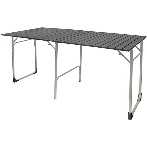 Heat-Resistant Slim-Fold Table XL - Choice 651 - Slim-Fold Outdoor Cook Station with Storage Shelves - Default Title