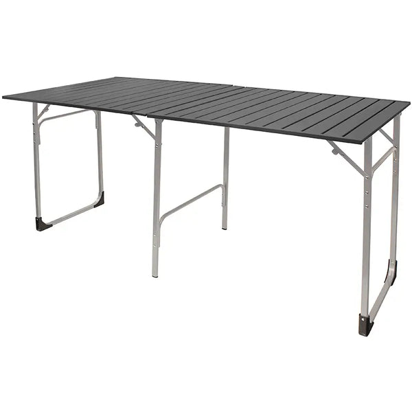 Heat-Resistant Slim-Fold Table XL - Choice 651 - Slim-Fold Outdoor Cook Station with Storage Shelves - Default Title