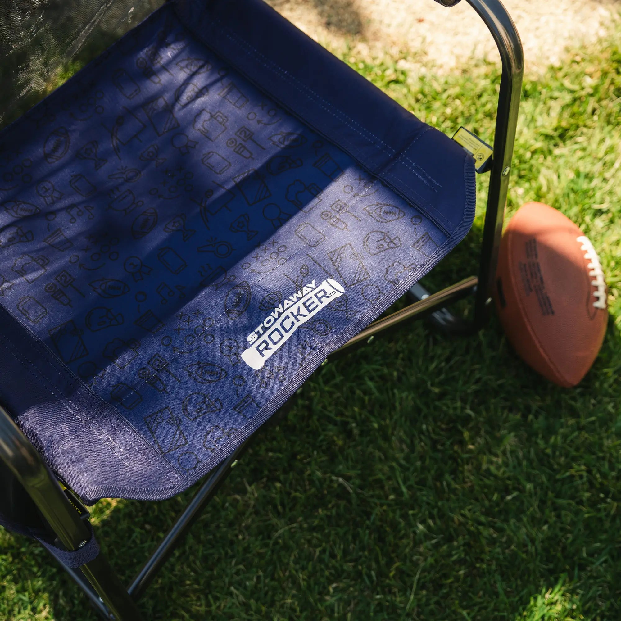 Smooth Motion Stowaway Rocker - Choice 794 - Freestyle Rocker Portable Outdoor Folding Chair Detail